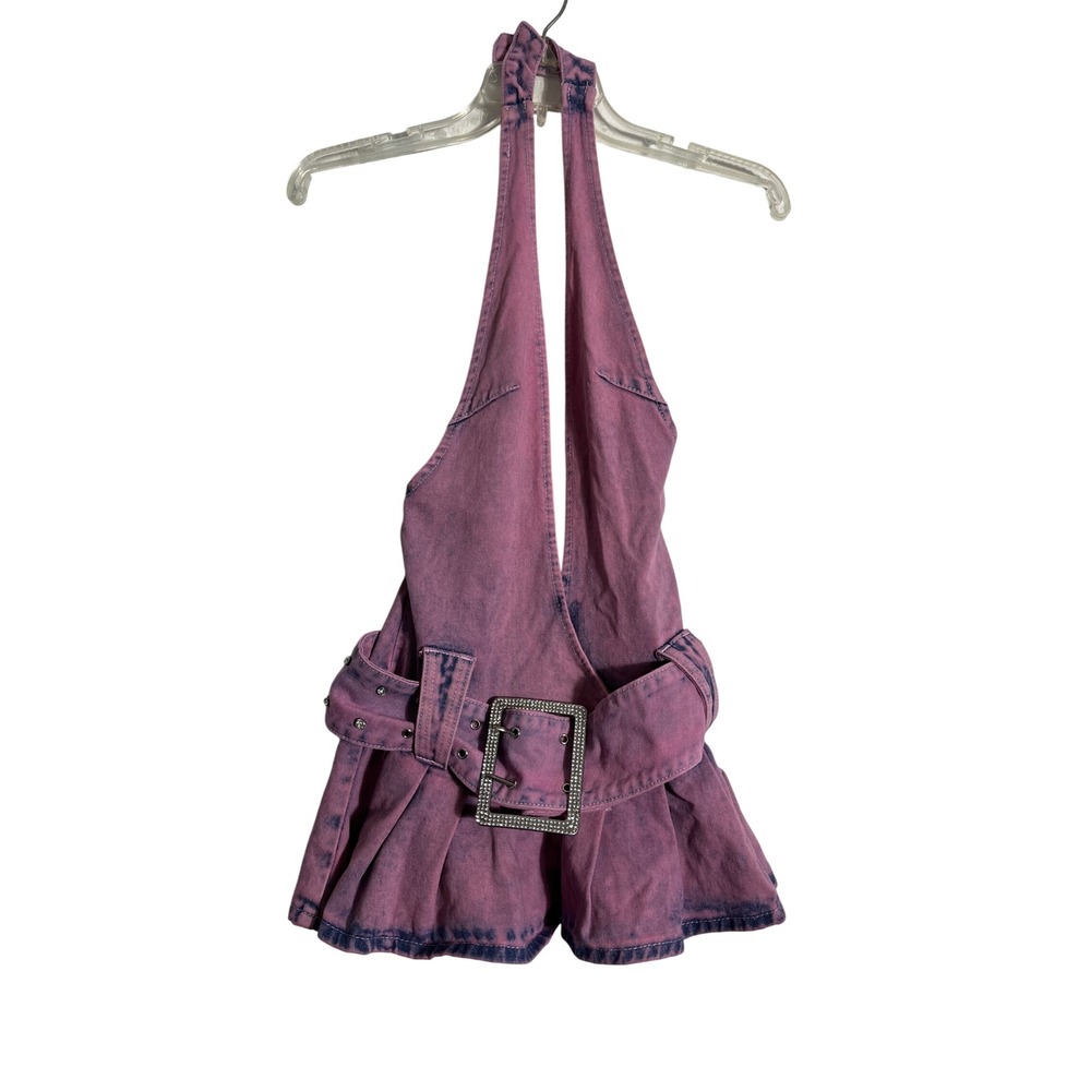 JADED LONDON Malibu Plunge Denim Mini Dress - Picture 4 of 13